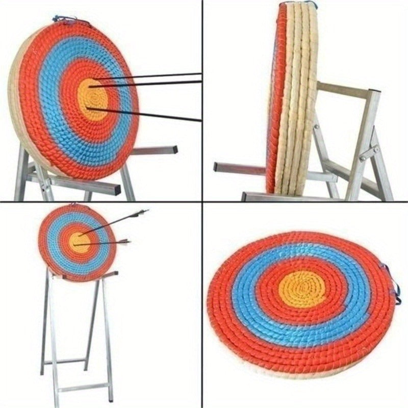 Archery Straw Target Round – Multi-Color Bow Shooting Practice Target for Outdoor Backyard Range Training | 19.69" & 20" Sizes