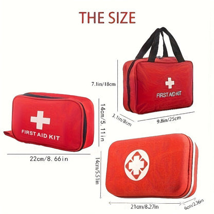 184-Piece First Aid Kit – Portable Multi-Purpose Emergency Medical Kit for Outdoor Adventures, Hunting, Hiking, Camping, Home & Car
