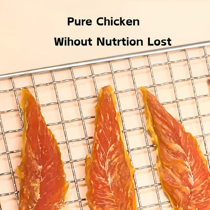 Chicken Jerky Dog Treats – Dried Chicken for Dogs, High Protein Easy to Digest, Long Lasting Training Reward Snacks for Puppies Small Medium Large Breeds, Natural Healthy Dog Chews