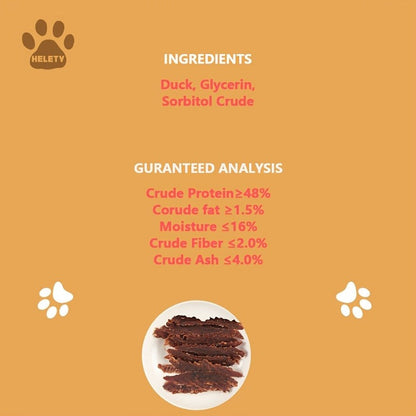 Duck Jerky Dog Treats Bundle High Protein Chews Grain Rawhide Free Daily Snacks for Small Medium Large Breeds Duck Lovers Dried Meat Bites Duo
