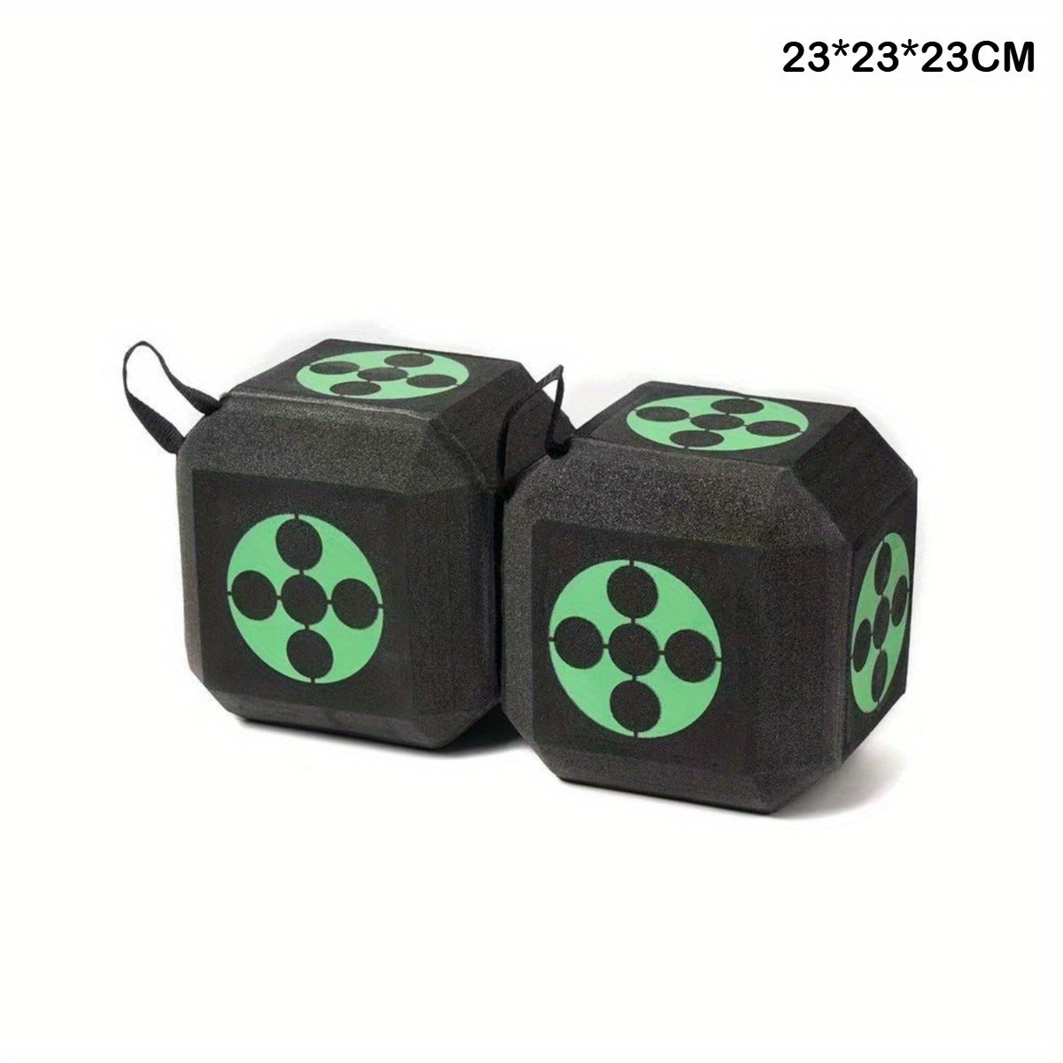 3D Archery Target Cube – Self-Healing Foam Multi-Faceted 23cm Block for Outdoor Backyard Range | Portable High-Density Target for Beginners & Professionals