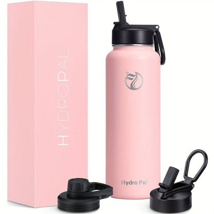 40oz Vacuum Insulated Water Bottle Stainless Steel Water Jug with 2-in-1 Lid Chug Lid Straw Lid Double Wall Hot Cold 12 Hours Leakproof for Gym Camping Travel