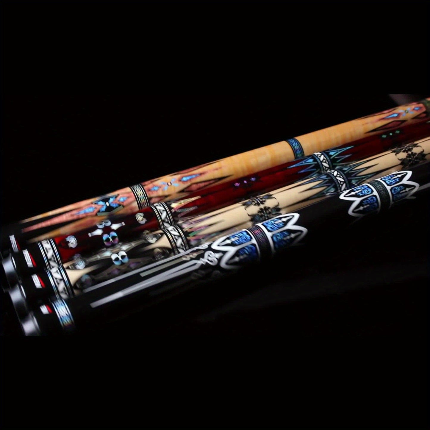 Carbon Fiber Pool Cue Stick Low Deflection Billiard Cue with 11.8mm 12.5mm Tip Pro-Taper Shaft Canadian Maple Butt Extension Compatible Professional Pool Cues for Competitive Play and Tournament Use