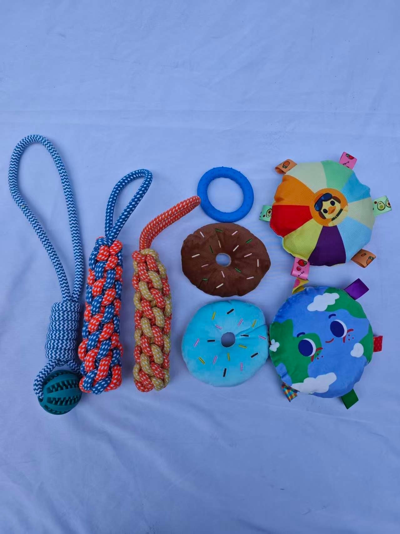 Puppy Gym Jungle Playground with Hammock – 8 Hanging Interactive Toys to Keep Puppies Busy & Stimulated