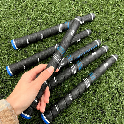 Oversized Golf Grips 10-Pack | Jumbo Blue Soft Rubber Anti-Slip Golf Club Grips for Iron & Wood Clubs – Ergonomic Precision Control Design for All Skill Levels with Custom Texture & Enhanced Durability