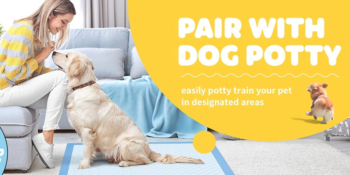 6-Layer Puppy Pads 100 Count - Super Absorbent Leak-Proof Odor Control Dog Pee Pads for Potty Training, Large & XL Size 34"x28" and 22"x22" for Dogs, Puppies & Cats
