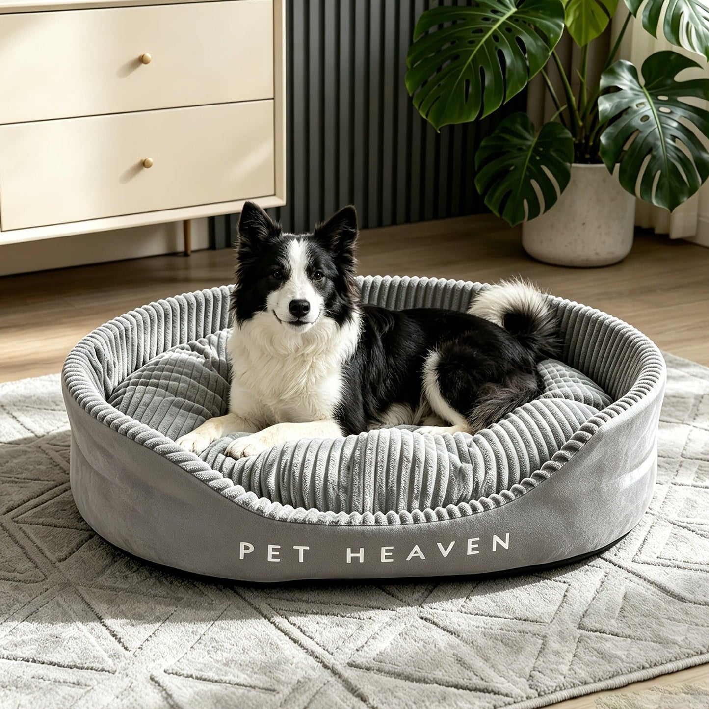 Furry Round Pet Bed for Dogs & Cats - Soft Warm Washable Dog Bed with Anti-Slip Base, Foldable Breathable Plush Cat Bed Mattress for Small Medium Large Pets, Indoor Dog Cage Pad, Sizes M-XXL