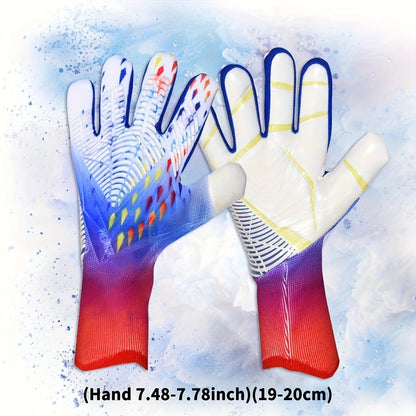 Silicone Grip Goalkeeper Gloves with Superior Traction - Available in 6 Colors & 5 Sizes, Professional Soccer & Rugby Goalie Gloves for Men Women Youth, High-Performance Finger Protection Sports Gloves