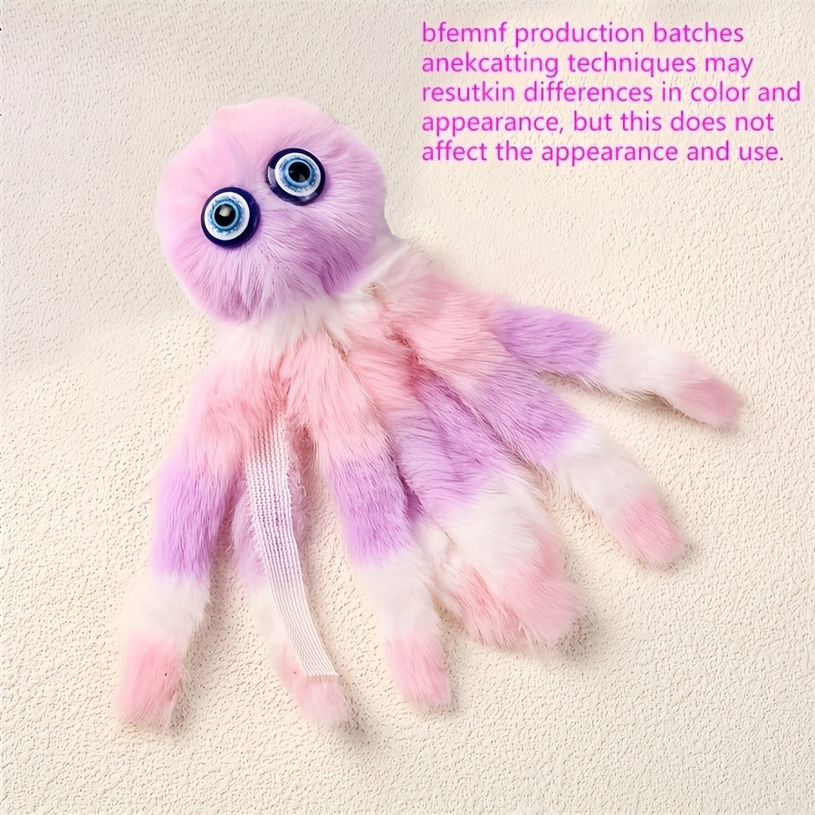 Cat Kick Toy Octopus 5-Pack - Cute Stuffed Chew & Kick Plush Toy for Indoor Cats, Teaser Wand Replacement Heads, Colorful Catnip-Style Interactive Cat Toy Set for Biting & Bunny Kicking