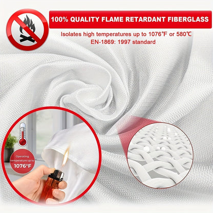 Fiberglass Fire Blanket for Home Kitchen Camping – Emergency Fireproof Blanket, Flame Retardant Heat Resistant, 39x39 Inch – 1/2/4/8/12 Pack