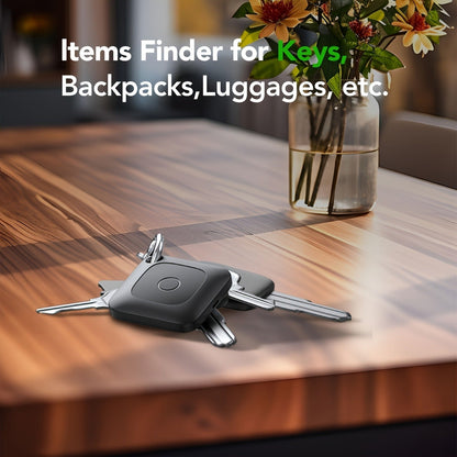 Bluetooth Item Tracker Smart GPS Finder 1/2/4 Pack - 1.43" Mini Wireless Tracker, High Decibel Alarm, App Control for Keys, Wallet, Luggage, Bags & Cars