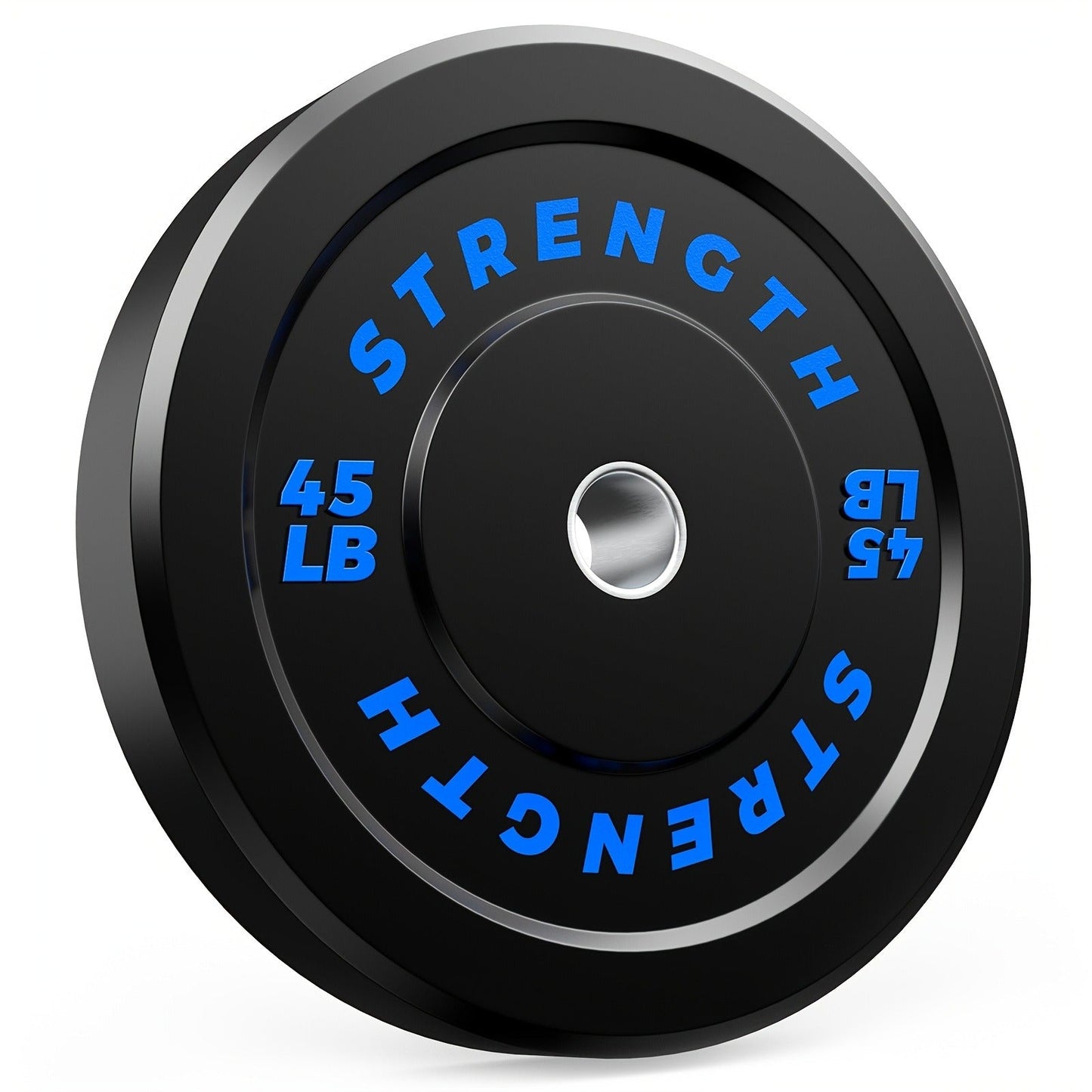 Bumper Plates – Rubber Olympic Weight Plates 10–45 lbs, 2-Inch Steel Center Ring, for Strength Training & Weightlifting, Home Gym Barbell Discs