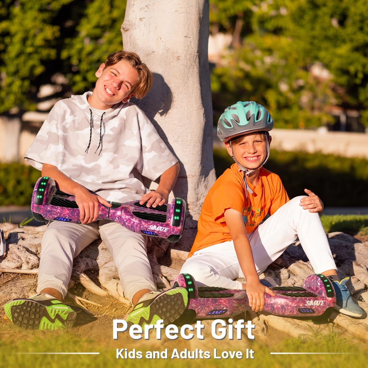 Self Balancing Hoverboard 6.5" LED Light Up Wheels 300W Motor 7.5MPH for Kids Teens Adults Multiple Colors