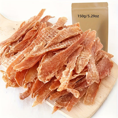 Duck Jerky Dog Chews Real Meat High Protein Low Fat Long-Lasting Dental Treats for Small Medium Large Dogs Training Reward Easily Digestible 150g