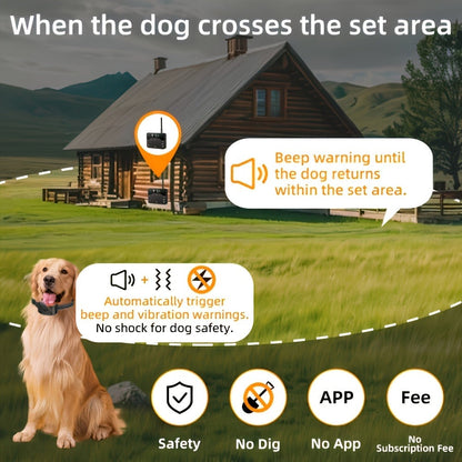 Wireless Dog Fence System with Remote Training Collar - 2.4GHz 800ft Range, 9-Level Adjustable, Containment System for Small Medium Large Dogs, 1/2/3 Dogs