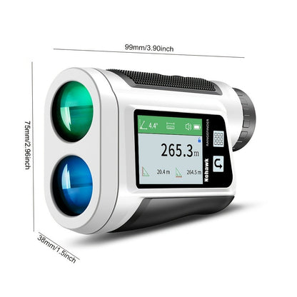 Laser Rangefinder 1000 Yard with Slope Compensation & Vibration Lock – USB Rechargeable Golf Rangefinder with Side Display Voice Broadcast 9 Modes M/Yard/Ft for Golf Hunting Disc Golf Outdoor Measurement