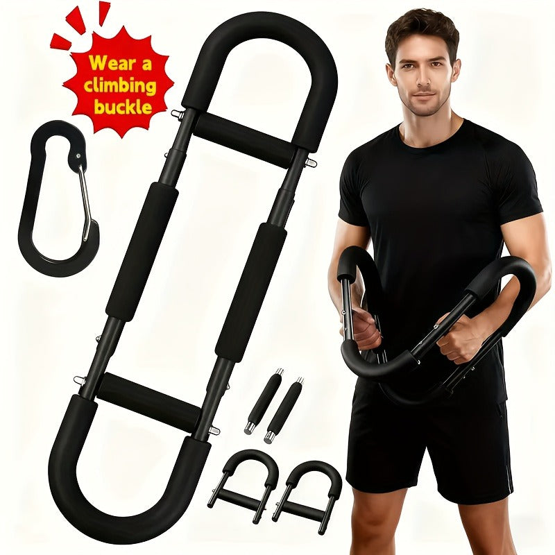 Spring Chest Expander Bar – Adjustable Arm & Tricep Trainer