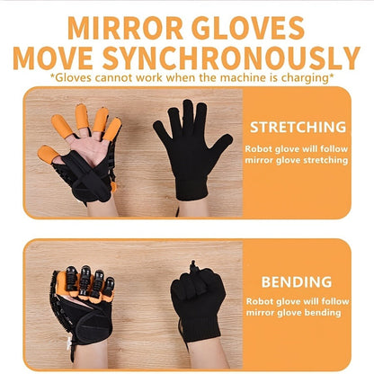 Hand Rehabilitation Glove Pneumatic Finger Trainer Left Right M L XL
