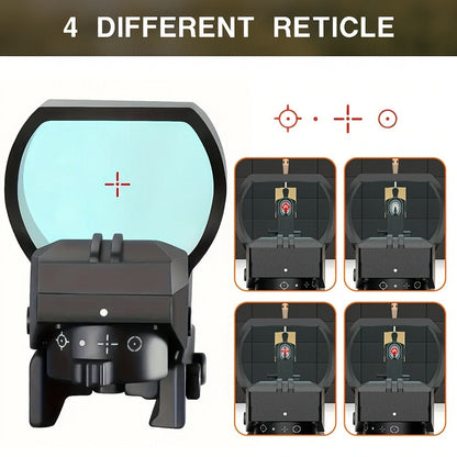 Holographic Red Dot Sight 40mm Lens 4 Reticles Day Night Tactical Scope