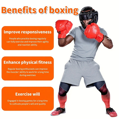 Boxing Reflex Ball with Suction Cup & 2 All-Terrain Bases – Speed Training Punching Ball for Adults & Youth, Adjustable Size