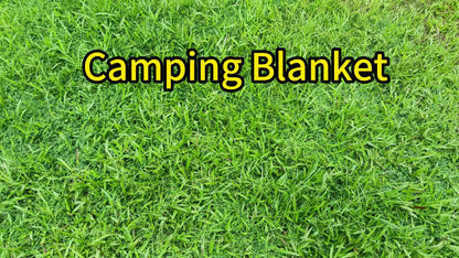 Puffy Camping Blanket Foldable Lightweight Water Resistant with 3D Eye Mask - DWR Coated Outdoor Blanket for Camping, Hiking, Travel, Beach, Stadium & Car, Warm Packable Throw in 4 Colors, 55" x 78"