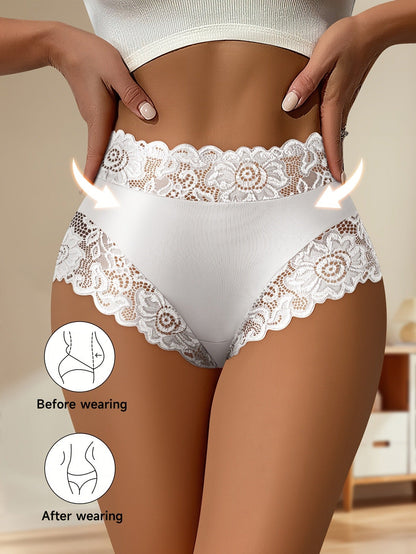 Women's 6-Pack High-Waist Briefs - Lace Daily Comfort Mixed colors