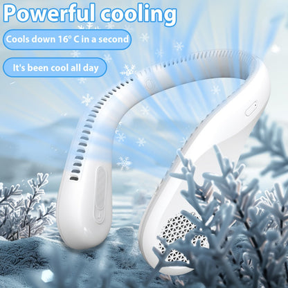 Bladeless Neck Fan Rechargeable, 4 Speed Hands-Free Portable Neck Fan 66 Vents 4-16 Hours Battery, Type-C USB Wearable Cooling Fan Lightweight for Outdoor Hiking Travel BBQ Picnic Fishing Jobsite