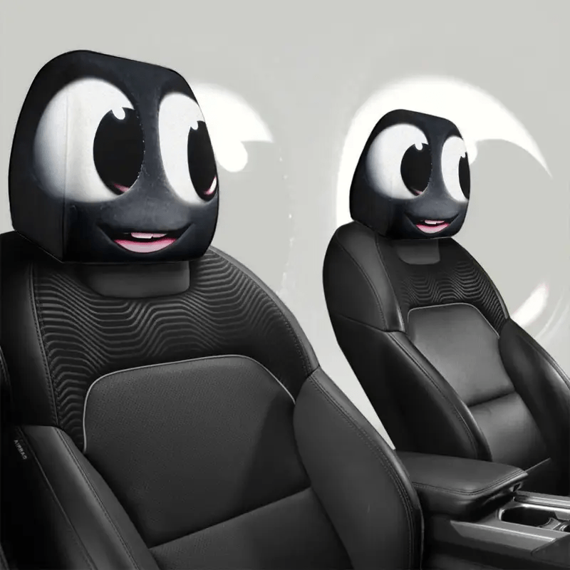 2pcs Cute Cartoon Character Seat Covers - Soft, Fit for All Vehicles, Durable & Stylish Interior Accessories, Cute Accessories, Vehicle Seat Protection, Playful Design, Christmas Gifts