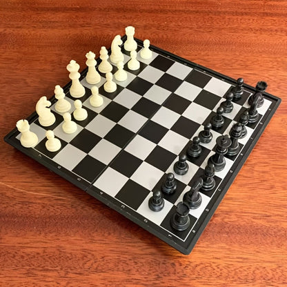 Magnetic Chess Set Folding Board Portable Travel Chess Game Mini Checkerboard for Kids Adults Family Gift No Battery Needed