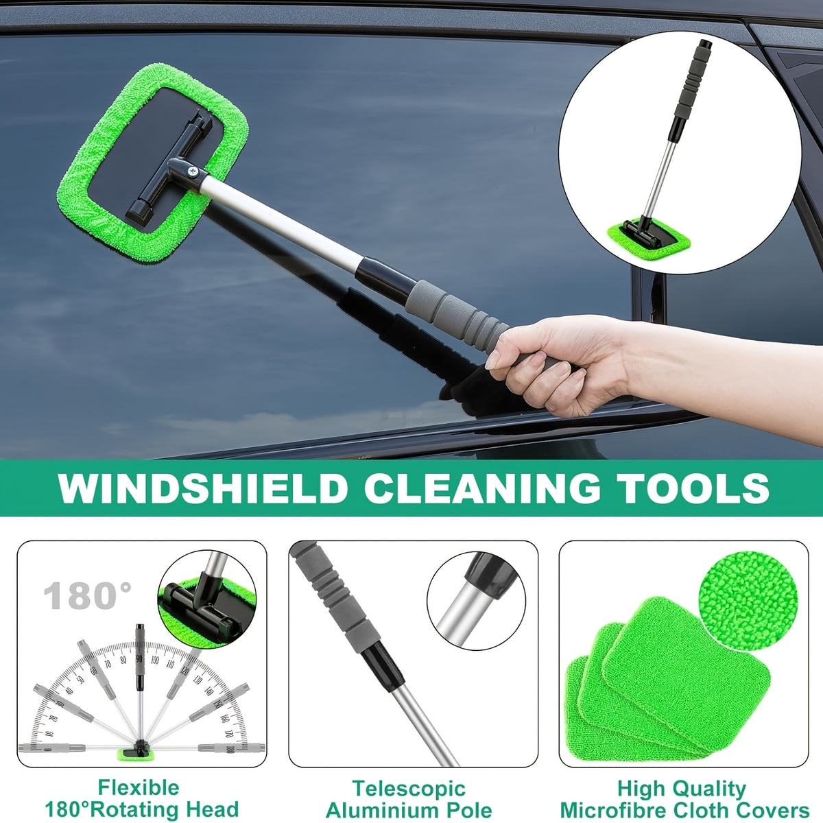 FCLUSLL 17/24/29/32/35pcs Car Cleaning Kit, Including Portable Vacuum Cleaner, Windshield Cleaning Tool, Car Drill Brush Set, Interior Brush Set, Full Interior Care Set, Cleaning Set, Holiday Gift for Family And Friends