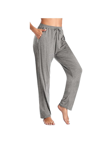 Women's Casual Pants - Drawstring Waist Relaxed fit