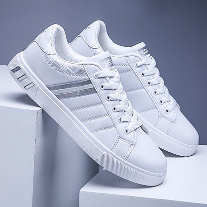 Men's Athletic Shoes - Breathable Comfort & Lace-Up Fit