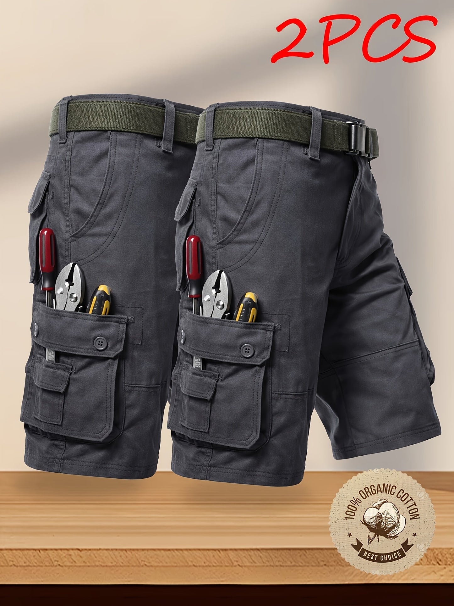 Men's Cargo Shorts - Multi Pocket Weekend Style
