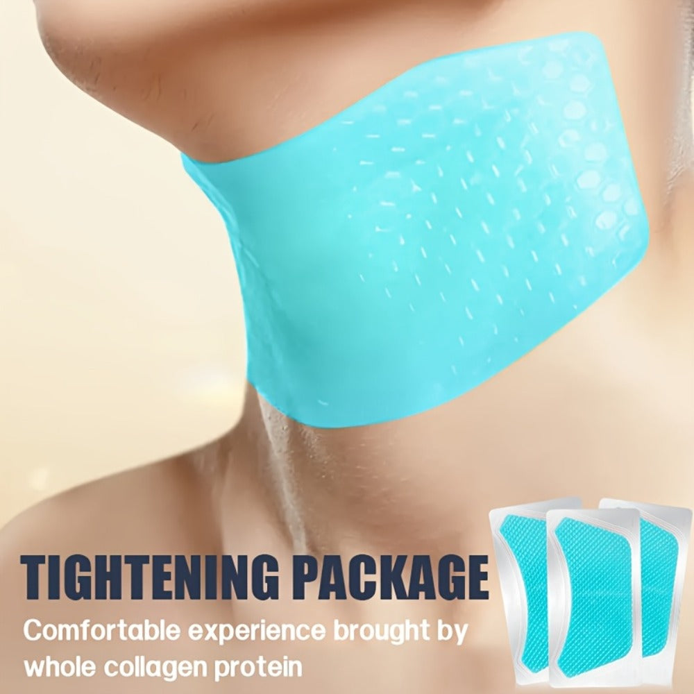 Neck Mask Patch 5pcs Firming & Lifting — Bio Collagen, Bee Venom & 4-in-1 Retinol Gel Patch, Reduces Wrinkles & Sagging, Brightening Anti-Aging Neck Skin Care for Women