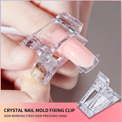 Poly Nail Gel Kit Hard Builder 6 Colors Clear Pink White — Nail Extension Thickening & Strengthening Gel for Brittle Thin Nails & French Manicure | Soak-Off UV LED Long-Lasting Salon & Home Use for Women