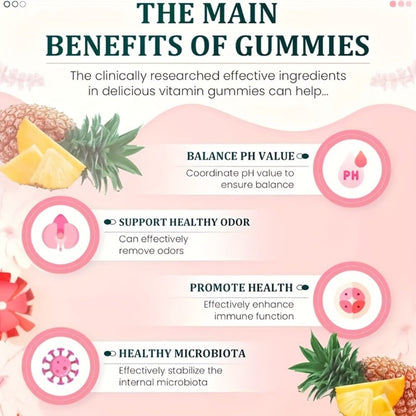 Vitamin C Probiotic Gummies for Women's Health – Hawaiian Pineapple Flavour, Daily Immune & Gut Support Supplement for Women | ShopVora UK