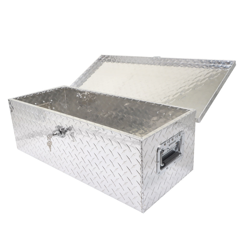 20'' Heavy Duty Aluminum Diamond Plate Tool Underbody Box for Pickup Truck Bed