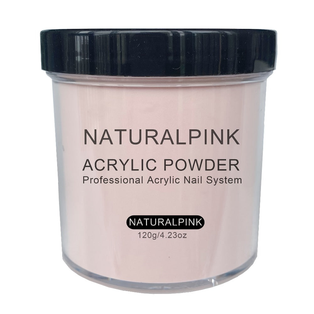 Acrylic Nail Powder 4oz Formaldehyde-Free Rose Peach Almond Natural Pink Shades Professional System for Nail Extensions Sculpting 3D Nail Art Overlay - No Lamp Needed Nail Tech Supplies