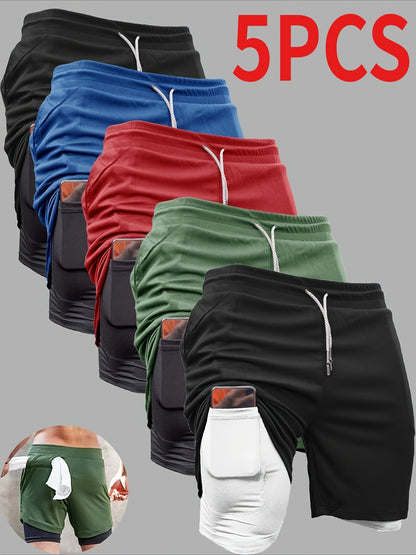 Men's Athletic Shorts - Quick Dry With Pockets Modern Style 546789