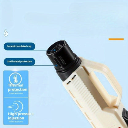 1300° Outdoor Windproof Torch Lighter Blue Flame with Safety Lock & Non-Slip Grip - Refillable for Candles, BBQ, Fireplace & Camping | 2 Colors | Butane Not Included