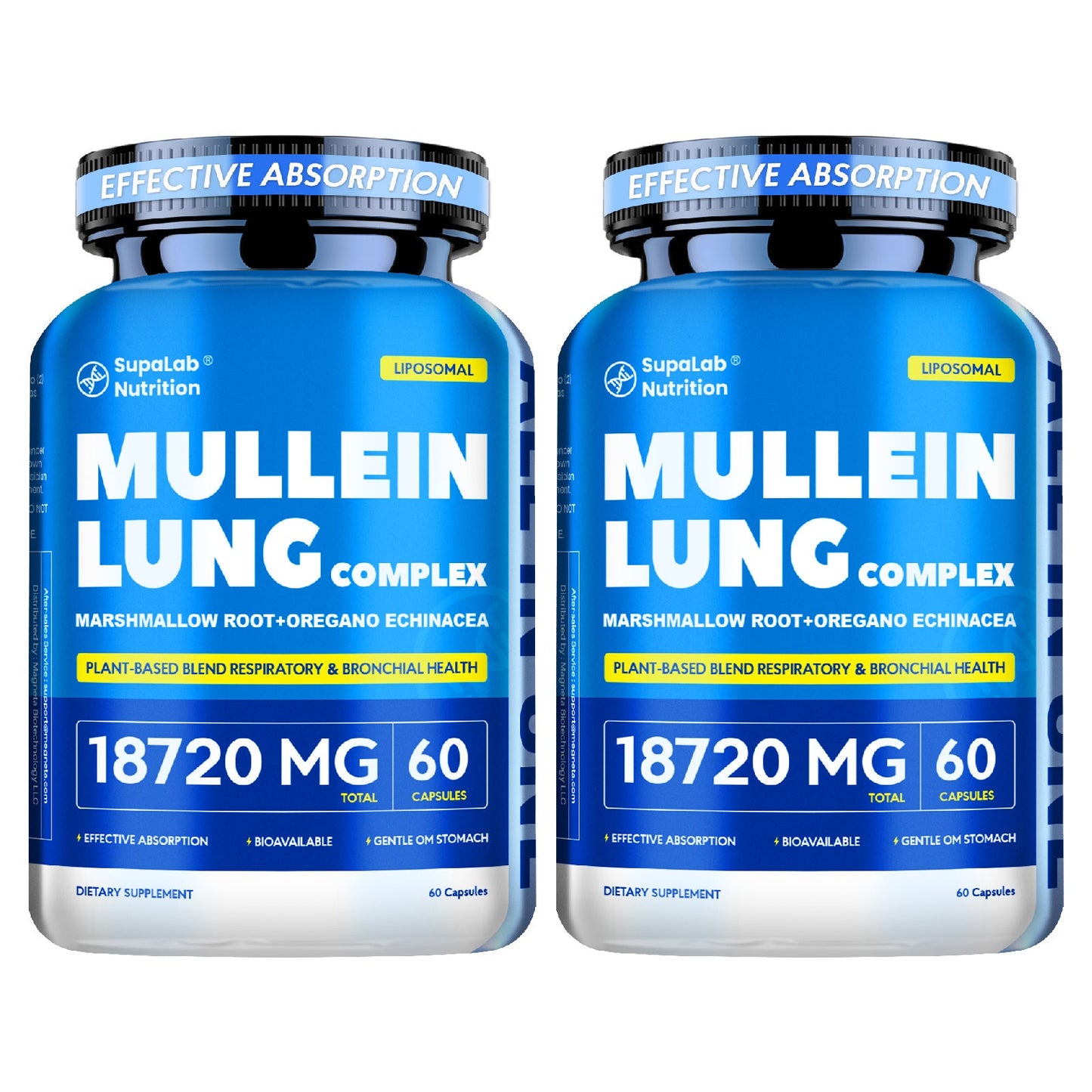 Mullein Leaf Capsules 12000mg with Quercetin — Lung Health & Respiratory Support | Bronchial Breathing Ease, Immune Defense & Seasonal Allergy Comfort | Natural Herbal Formula | 60 Capsules