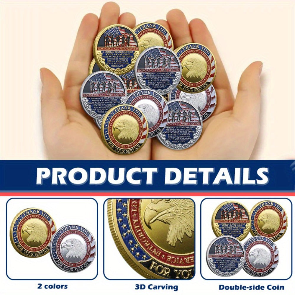 Military Challenge Coins 48 Pack Gold & Silver – Christian Prayer Commemorative Metal Coins for Church Events, Veteran Appreciation Gifts, Collector Grade Military Coin Set