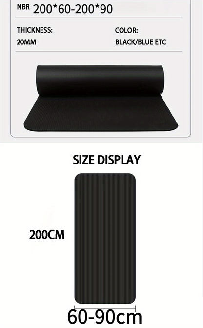 Extra Thick Yoga Mat 20mm – Extra Long 79 x 35 Inch Non-Slip Exercise Mat for Men, High-Density Cushioning for Pilates, Fitness, Stretching & Home Gym Workouts