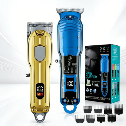 Cordless Hair Clipper for Men - USB Rechargeable Electric Trimmer with Guide Comb, Self Haircut Kit for Home Barbershop Fade, Beard & Neckline Shaping, Great Gift for Dad
