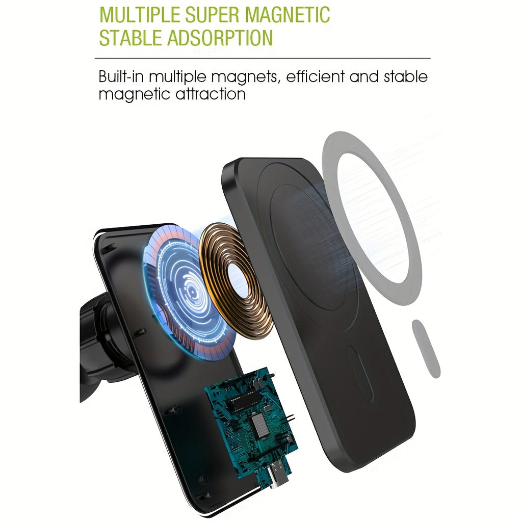 Compatible Magnetic Wireless  Charger 15W - Wireless Charger, Magnetic  Vent Phone Mount for iPhone 17/16/15/ 14/13/12 Series