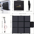 LVYUAN Portable Solar Panel Available in 120W, 200W, 300W, And 400W Options, Featuring a Foldable Design And High-Efficiency Monocrystalline Solar Cells with Up to 22.5% Efficiency, Ideal for Outdoor Activities, Boating, Camping
