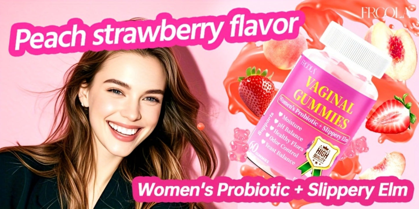 Feminine Private Care Gummies with Kacip Fatimah Fenugreek Maca Root Slippery Elm Manjakani Probiotic Blend – Natural Hydration Comfort Elasticity Balance 30 Servings Women Wellness