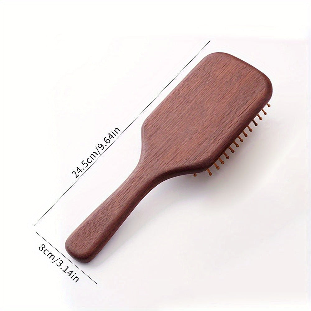 Personalized Engraved Wooden Hairbrush Custom Curly Styling Brush Square Oval Shape Gift for Women Men Wedding Bridesmaid Groomsmen Birthday Christmas Thanksgiving Halloween Holiday
