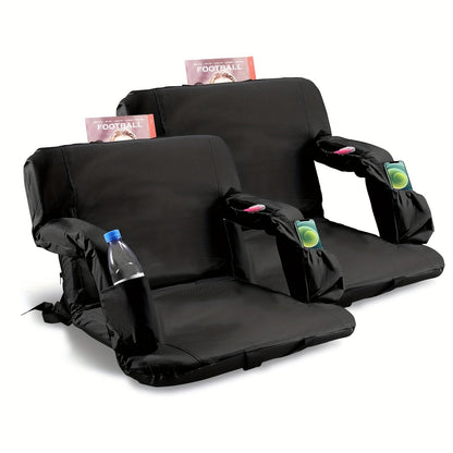 Padded Stadium Seats for Bleachers with Back Support 2-Pack