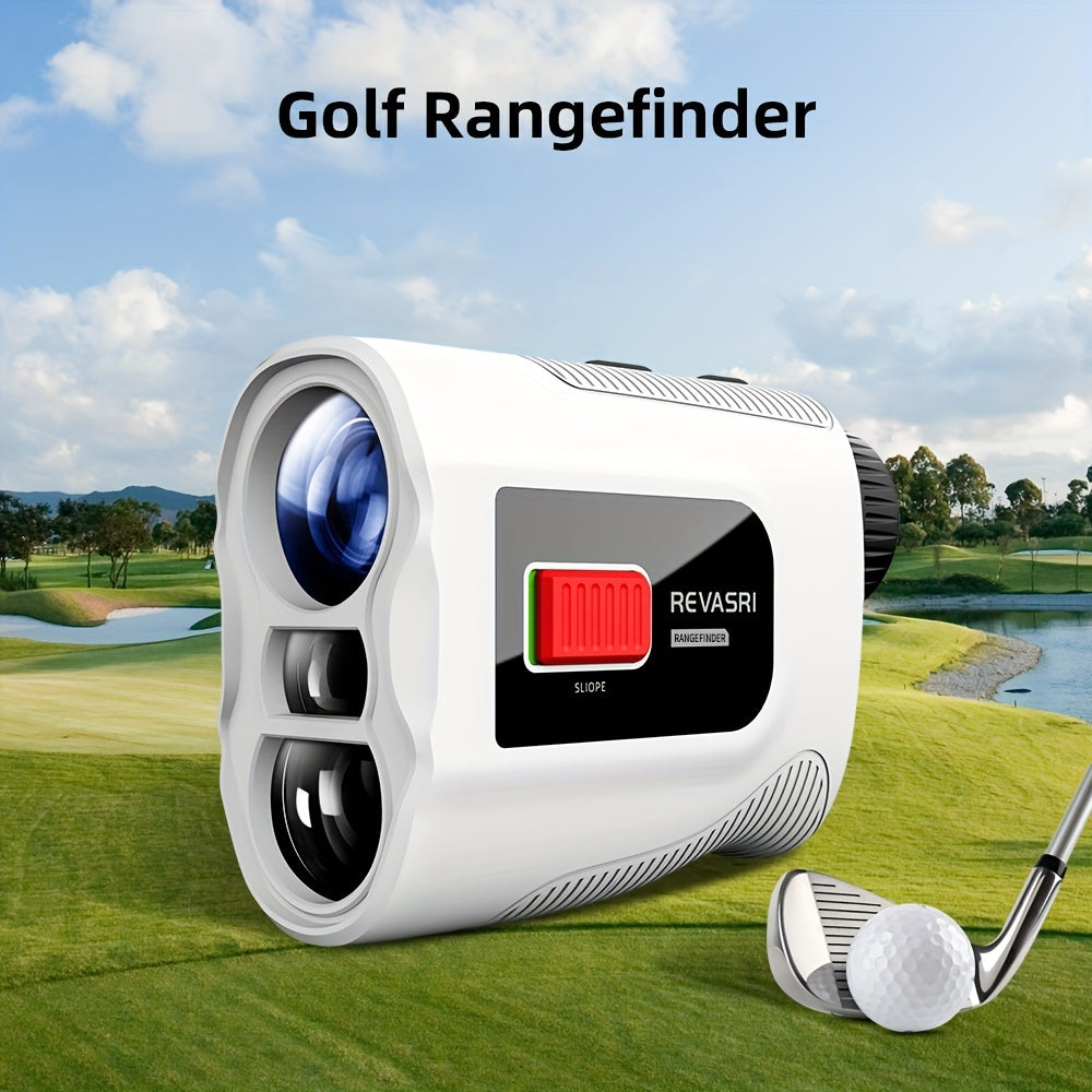 Slope Switch Golf Rangefinder 1000 Yard | 6x Magnification Laser Rangefinder with Flag Lock Vibration, Slope Compensation & Magnetic Strip – Rechargeable Monocular for Golfers